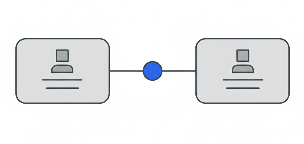 Illustration representing communication between clients and suppliers